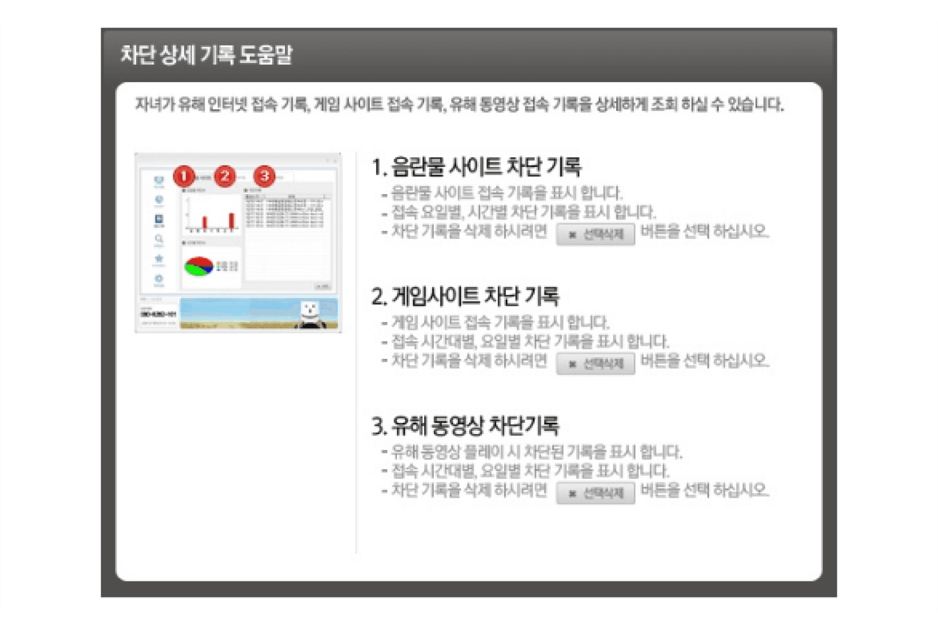 차단 상세 기록 도움말